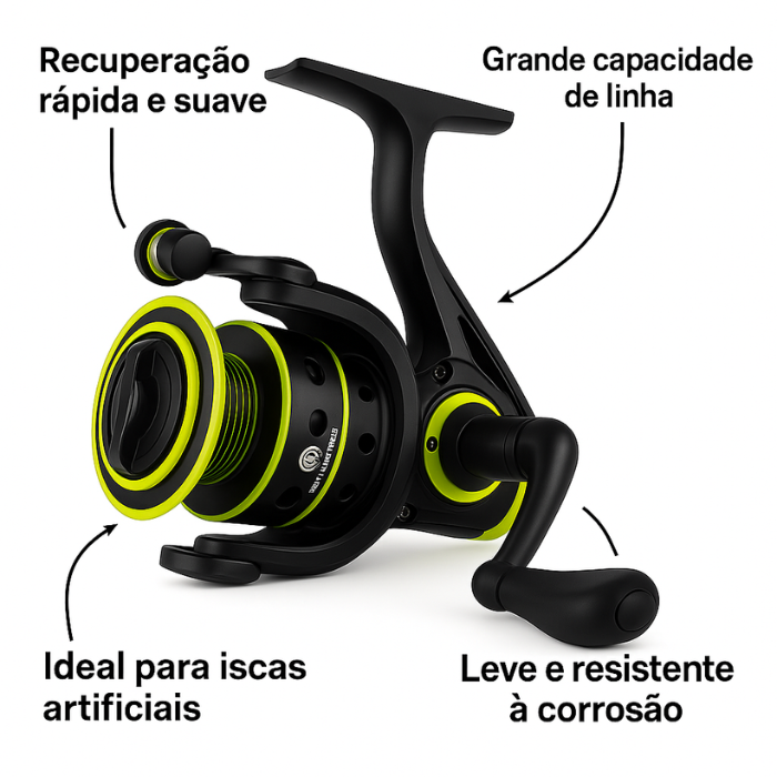 Molinete De Pesca Carretel De Pesca Giratório 1000