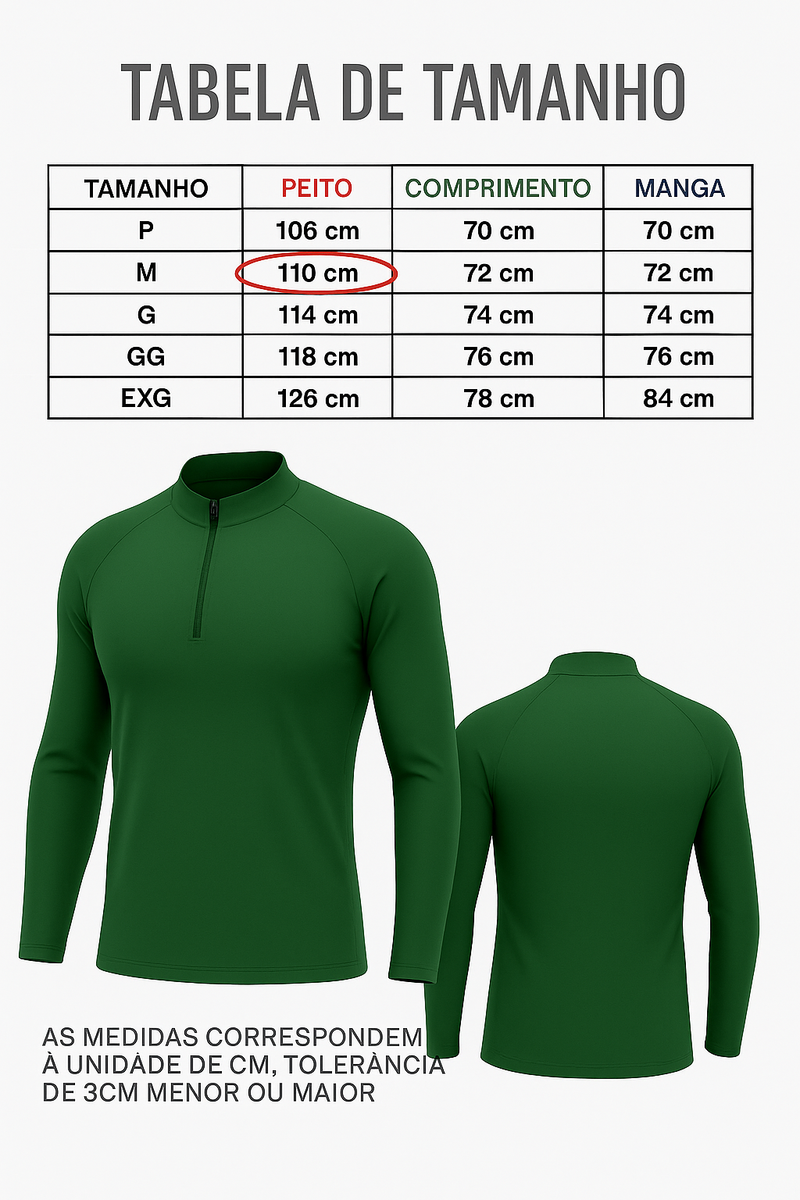 Camisa Verde Camuflada Proteção UV50+